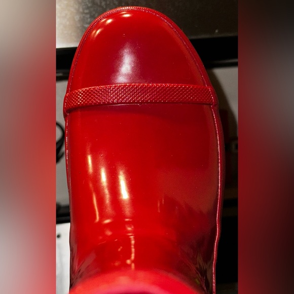 Sorel Jane Short Gloss Rain Boots Red Dahlia Candy Apple Women’s Size 7 NIB - Picture 7 of 15